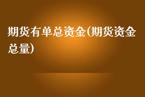 期货有单总资金(期货资金总量)_https://www.zghnxxa.com_期货直播室_第1张