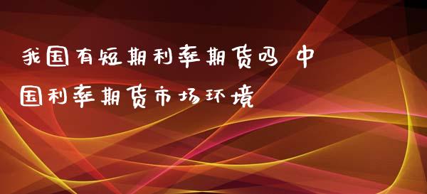 我国有短期利率期货吗 中国利率期货市场环境_https://www.zghnxxa.com_期货直播室_第1张