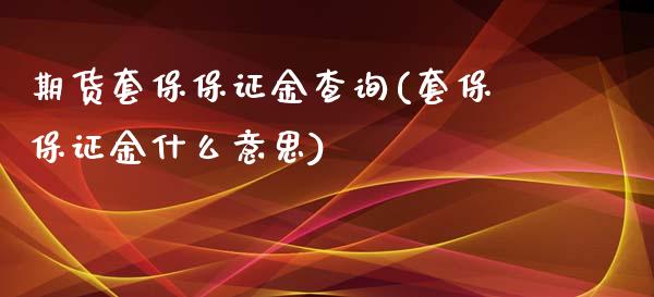 期货套保保证金查询(套保保证金什么意思)_https://www.zghnxxa.com_期货直播室_第1张