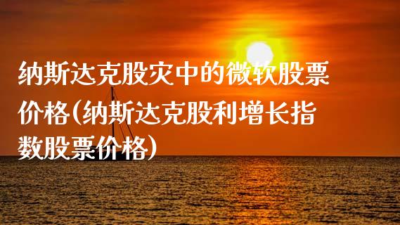 纳斯达克股灾中的微软股票价格(纳斯达克股利增长指数股票价格)_https://www.zghnxxa.com_内盘期货_第1张