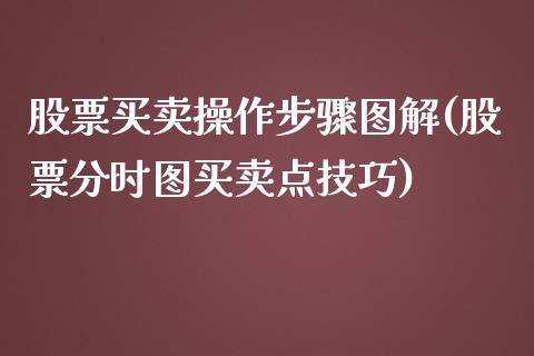 股票买卖操作步骤图解(股票分时图买卖点技巧)_https://www.zghnxxa.com_黄金期货_第1张