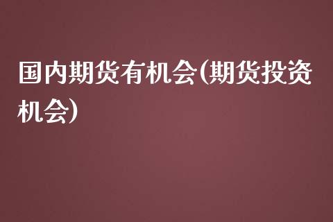 国内期货有机会(期货投资机会)_https://www.zghnxxa.com_内盘期货_第1张