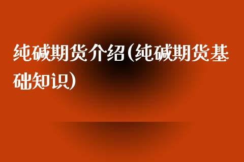 纯碱期货介绍(纯碱期货基础知识)_https://www.zghnxxa.com_国际期货_第1张