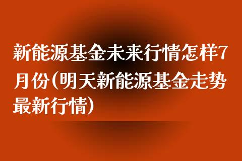 新能源基金未来行情怎样7月份(明天新能源基金走势最新行情)_https://www.zghnxxa.com_黄金期货_第1张