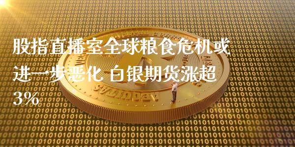 股指直播室全球粮食危机或进一步恶化 白银期货涨超3%_https://www.zghnxxa.com_国际期货_第1张