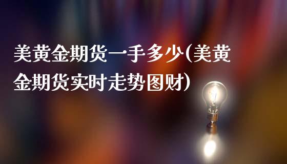 美黄金期货一手多少(美黄金期货实时走势图财)_https://www.zghnxxa.com_黄金期货_第1张