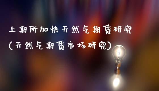 上期所加快天然气期货研究(天然气期货市场研究)_https://www.zghnxxa.com_国际期货_第1张