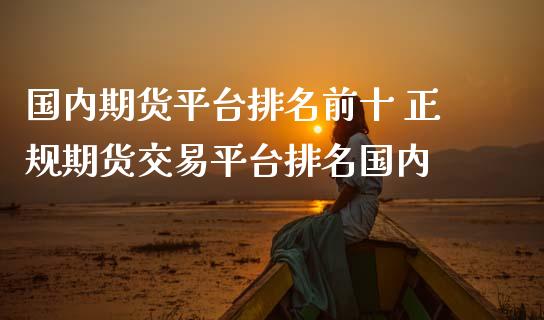 国内期货平台排名前十 正规期货交易平台排名国内_https://www.zghnxxa.com_内盘期货_第1张