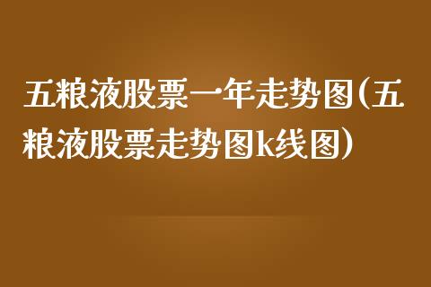 五粮液股票一年走势图(五粮液股票走势图k线图)_https://www.zghnxxa.com_国际期货_第1张