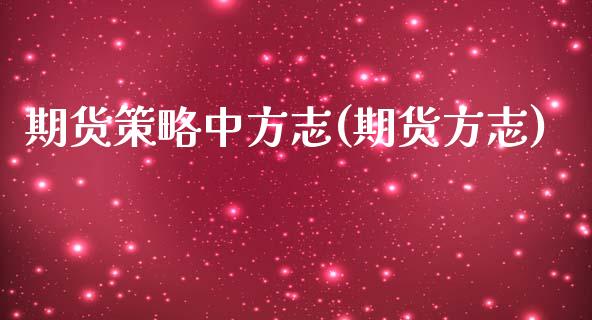 期货策略中方志(期货方志)_https://www.zghnxxa.com_国际期货_第1张