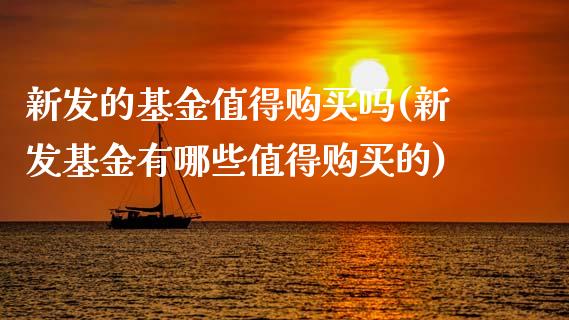 新发的基金值得购买吗(新发基金有哪些值得购买的)_https://www.zghnxxa.com_期货直播室_第1张