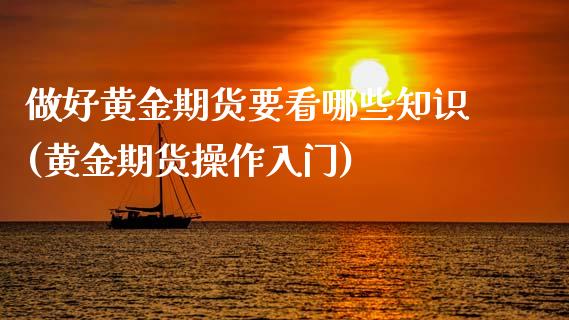 做好黄金期货要看哪些知识(黄金期货操作入门)_https://www.zghnxxa.com_国际期货_第1张