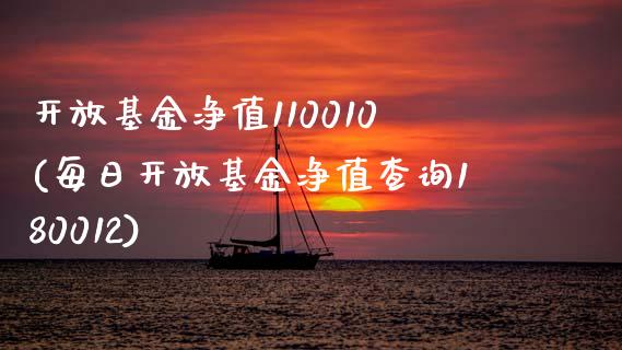 开放基金净值110010(每日开放基金净值查询180012)_https://www.zghnxxa.com_国际期货_第1张