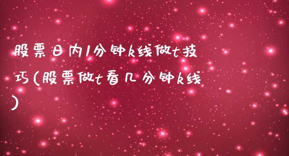 股票日内1分钟k线做t技巧(股票做t看几分钟k线)_https://www.zghnxxa.com_黄金期货_第1张