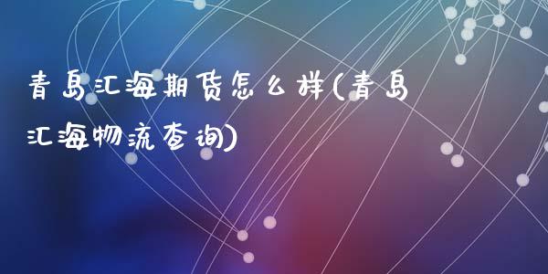 青岛汇海期货怎么样(青岛汇海物流查询)_https://www.zghnxxa.com_内盘期货_第1张