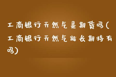 工商银行天然气是期货吗(工商银行天然气能长期持有吗)_https://www.zghnxxa.com_内盘期货_第1张