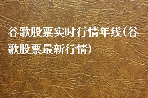 谷歌股票实时行情年线(谷歌股票最新行情)_https://www.zghnxxa.com_内盘期货_第1张