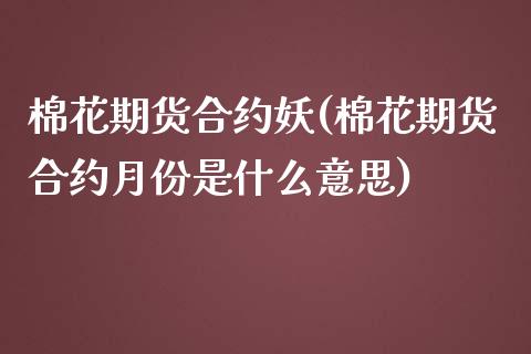 棉花期货合约妖(棉花期货合约月份是什么意思)_https://www.zghnxxa.com_黄金期货_第1张