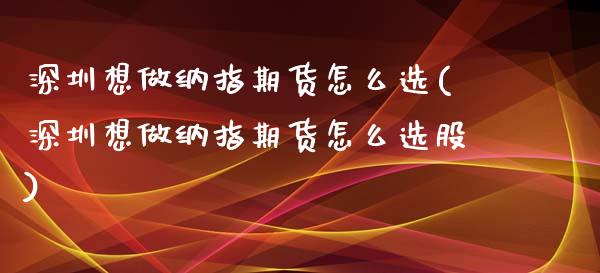 深圳想做纳指期货怎么选(深圳想做纳指期货怎么选股)_https://www.zghnxxa.com_内盘期货_第1张