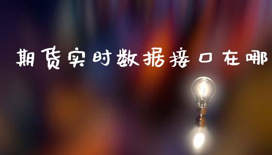 期货实时数据接口在哪_https://www.zghnxxa.com_黄金期货_第1张