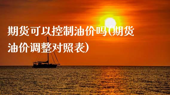 期货可以控制油价吗(期货油价调整对照表)_https://www.zghnxxa.com_内盘期货_第1张