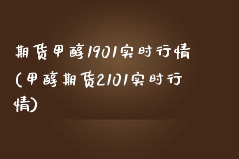 期货甲醇1901实时行情(甲醇期货2101实时行情)_https://www.zghnxxa.com_期货直播室_第1张