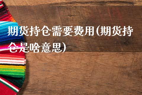 期货持仓需要费用(期货持仓是啥意思)_https://www.zghnxxa.com_内盘期货_第1张