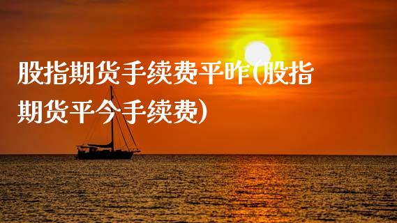 股指期货手续费平昨(股指期货平今手续费)_https://www.zghnxxa.com_黄金期货_第1张