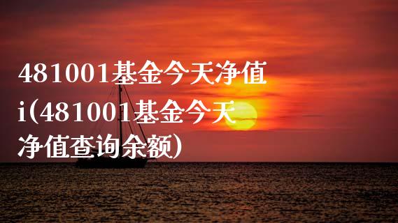 481001基金今天净值i(481001基金今天净值查询余额)_https://www.zghnxxa.com_期货直播室_第1张