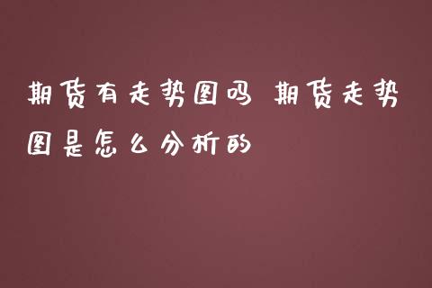 期货有走势图吗 期货走势图是怎么分析的_https://www.zghnxxa.com_内盘期货_第1张