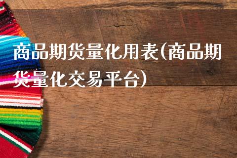 商品期货量化用表(商品期货量化交易平台)_https://www.zghnxxa.com_内盘期货_第1张