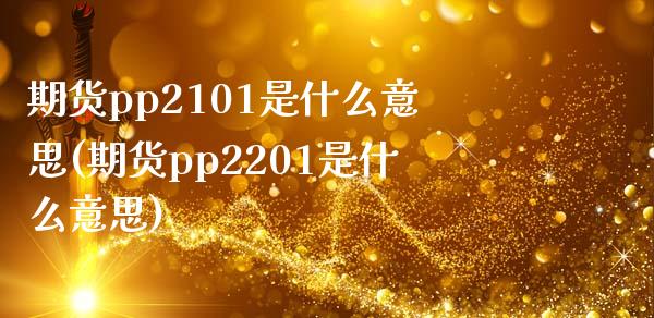 期货pp2101是什么意思(期货pp2201是什么意思)_https://www.zghnxxa.com_黄金期货_第1张