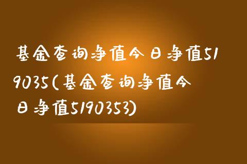 基金查询净值今日净值519035(基金查询净值今日净值5190353)_https://www.zghnxxa.com_内盘期货_第1张