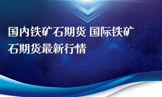 国内铁矿石期货 国际铁矿石期货最新行情_https://www.zghnxxa.com_国际期货_第1张