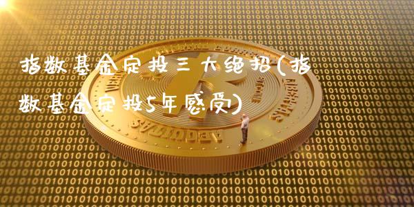 指数基金定投三大绝招(指数基金定投5年感受)_https://www.zghnxxa.com_国际期货_第1张