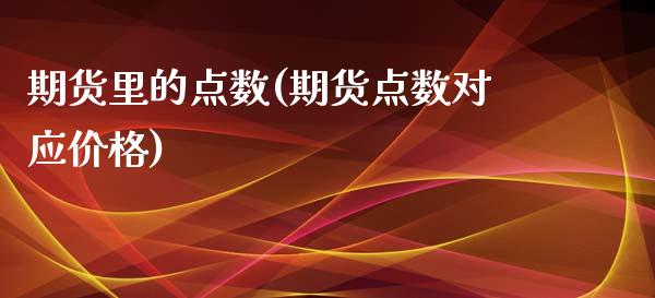 期货里的点数(期货点数对应价格)_https://www.zghnxxa.com_国际期货_第1张