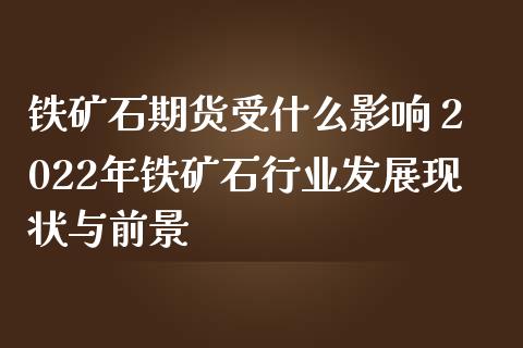 铁矿石期货受什么影响 2022年铁矿石行业发展现状与前景_https://www.zghnxxa.com_国际期货_第1张