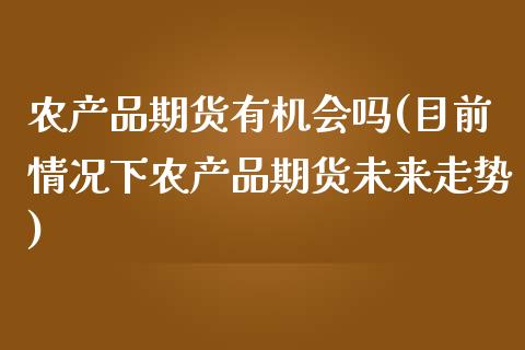 农产品期货有机会吗(目前情况下农产品期货未来走势)_https://www.zghnxxa.com_内盘期货_第1张