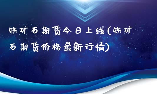 铁矿石期货今日上线(铁矿石期货价格最新行情)_https://www.zghnxxa.com_国际期货_第1张