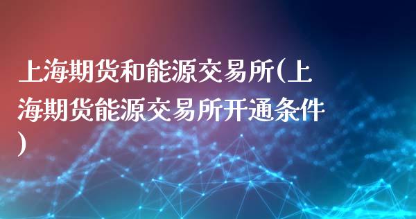 上海期货和能源交易所(上海期货能源交易所开通条件)_https://www.zghnxxa.com_内盘期货_第1张