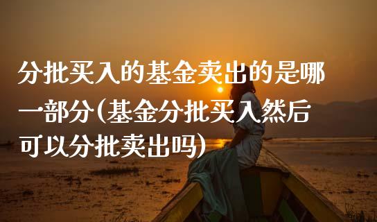 分批买入的基金卖出的是哪一部分(基金分批买入然后可以分批卖出吗)_https://www.zghnxxa.com_国际期货_第1张