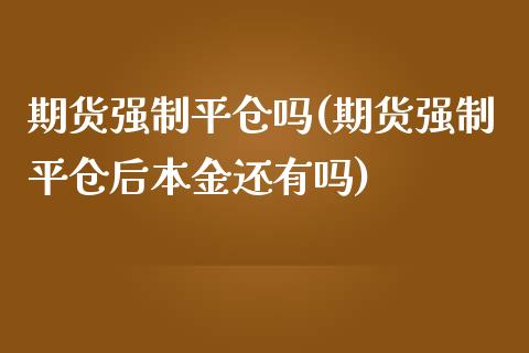 期货强制平仓吗(期货强制平仓后本金还有吗)_https://www.zghnxxa.com_期货直播室_第1张