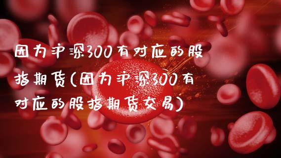 因为沪深300有对应的股指期货(因为沪深300有对应的股指期货交易)_https://www.zghnxxa.com_内盘期货_第1张