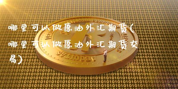 哪里可以做原油外汇期货(哪里可以做原油外汇期货交易)_https://www.zghnxxa.com_黄金期货_第1张