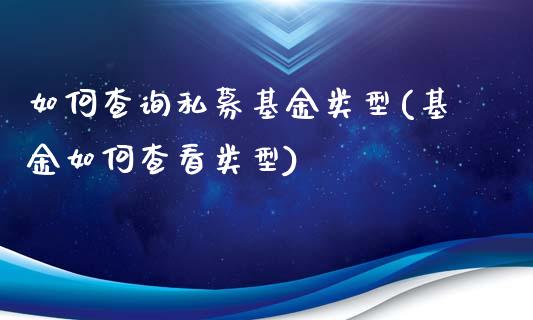 如何查询私募基金类型(基金如何查看类型)_https://www.zghnxxa.com_黄金期货_第1张