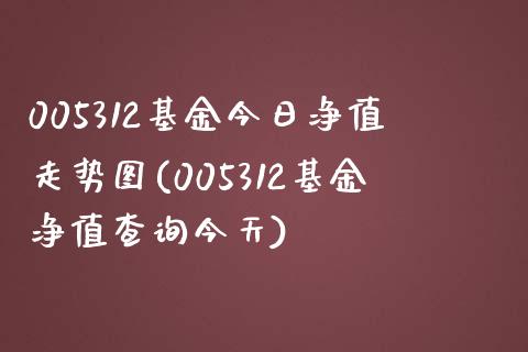 005312基金今日净值走势图(005312基金净值查询今天)_https://www.zghnxxa.com_期货直播室_第1张