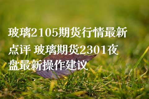 玻璃2105期货行情最新点评 玻璃期货2301夜盘最新操作建议_https://www.zghnxxa.com_黄金期货_第1张