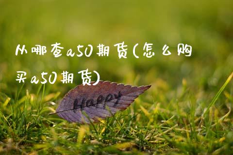 从哪查a50期货(怎么购买a50期货)_https://www.zghnxxa.com_内盘期货_第1张