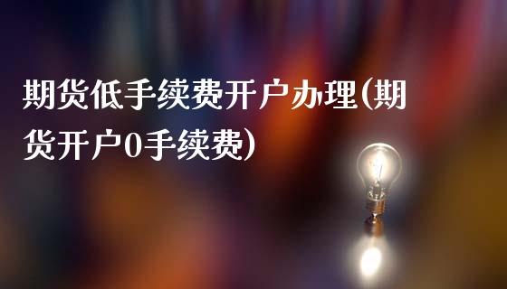 期货低手续费开户办理(期货开户0手续费)_https://www.zghnxxa.com_期货直播室_第1张