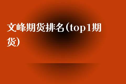 文峰期货排名(top1期货)_https://www.zghnxxa.com_内盘期货_第1张